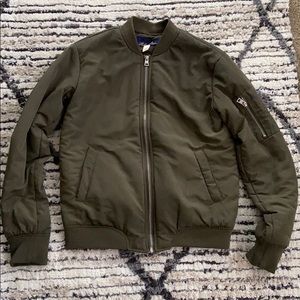 Green bomber jacket
